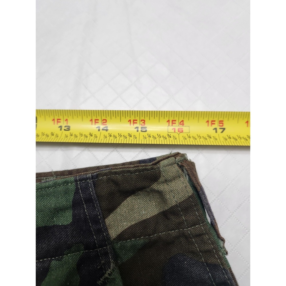 Camo BDU Cargo Pants Mens 32x29 Woodland Army Relaxed Fit Utility Workwear - Picture 4 of 10